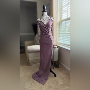 Elegant Purple Women's Dress